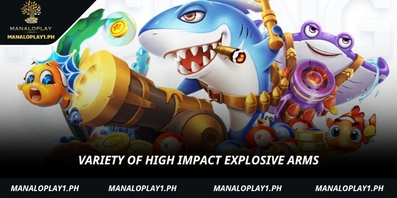Variety of high impact explosive arms