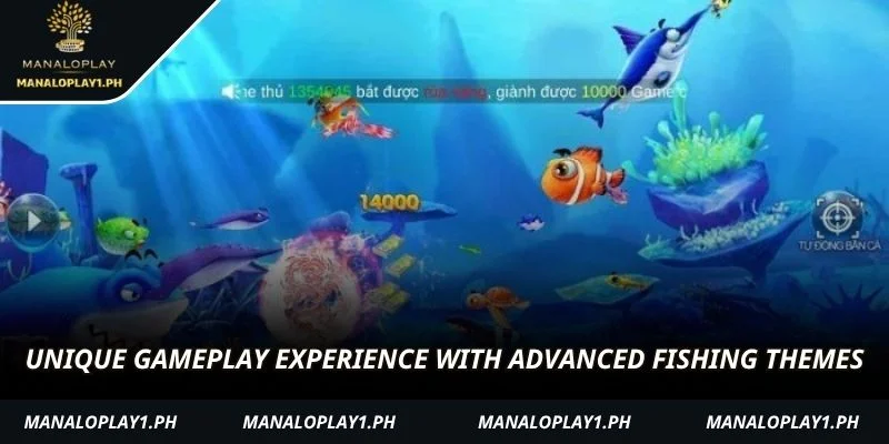 Unique gameplay experience with advanced fishing themes